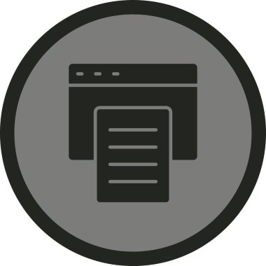 vektör tarayıcı simgesi illüstrasyonu