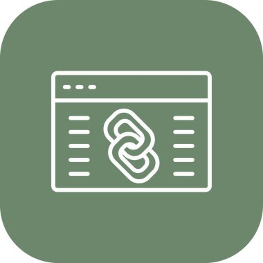 Web sayfası ikon vektör illüstrasyonu