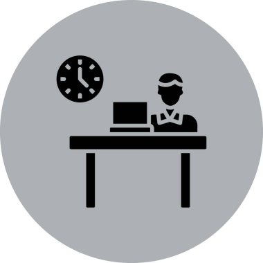 İş simgesinin vektör illüstrasyonu