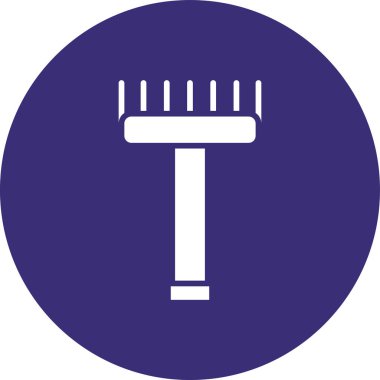 Benzersiz tarak vektör simgesi