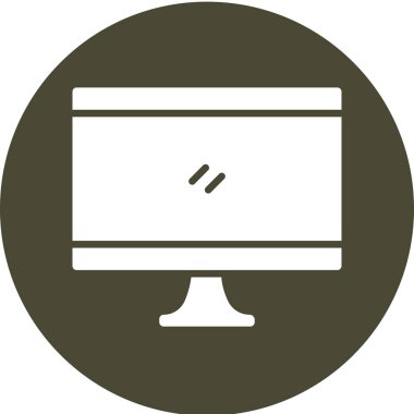 Bilgisayar. Web simgesi basit illüstrasyon