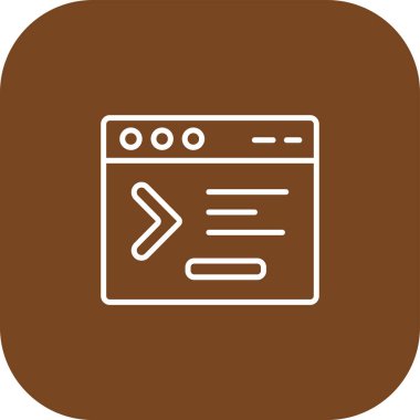 Web tarayıcı vektör simgesi