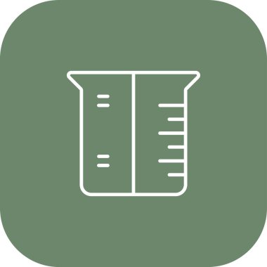 Vektör test tüpü simgesi