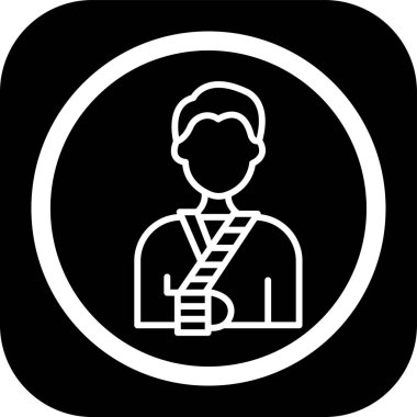 İnsanoğlunun modern simgesinin vektör illüstrasyonu