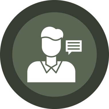 İnsan simgesinin vektör illüstrasyonu