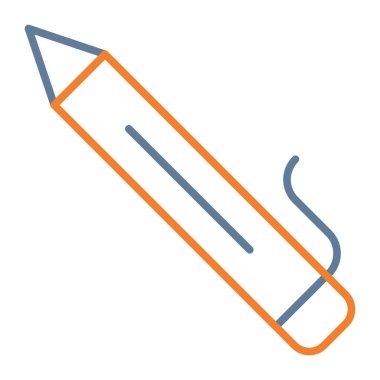 Kalem. Web simgesi basit illüstrasyon