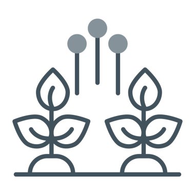 Bitki simgesinin vektör illüstrasyonu