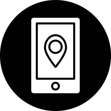 gps konum vektörü sembol tasarımı