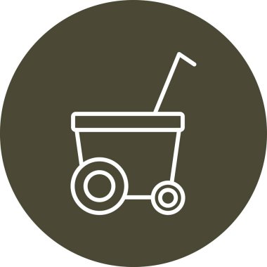 Çöp eksikliğinin modern simgesinin vektör illüstrasyonu