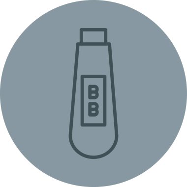 Modern b 'nin vektör illüstrasyonu eksik simgesi