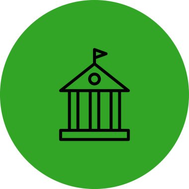 Benzersiz yapı vektör çizgisi simgesi