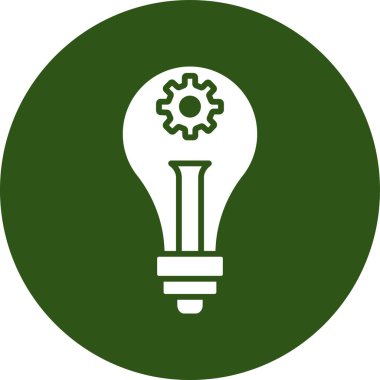 dişli ampul vektör simgesi