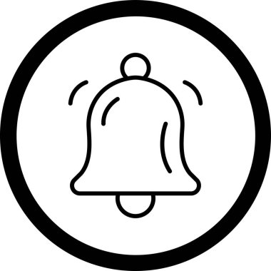 Zil. Web simgesi basit illüstrasyon