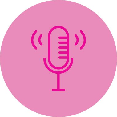 mikrofon simgesi. vektör illüstrasyonu