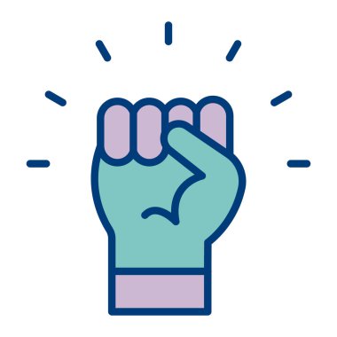 El ele tutuşma vektör tasarımı