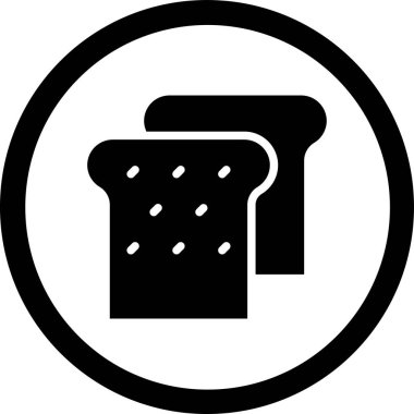 yiyecek simgesi ve vektör illüstrasyonu beyaz arkaplanda izole edildi