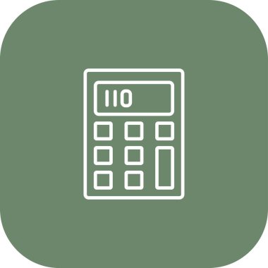 hesap makinesi web simgesi, vektör illüstrasyonu