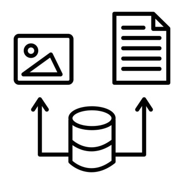 veritabanı veri satırı simgesi