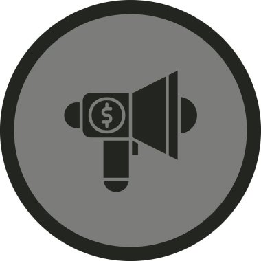 Megafon. Web simgesi basit tasarım