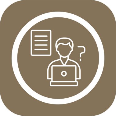 Soru işareti ve tabletli tabletin vektör simgesi tasarımı