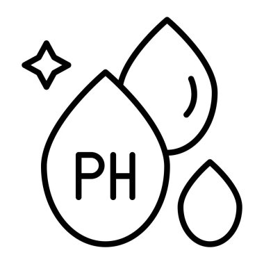 H kimyasalı bir harfin vektör çizimi