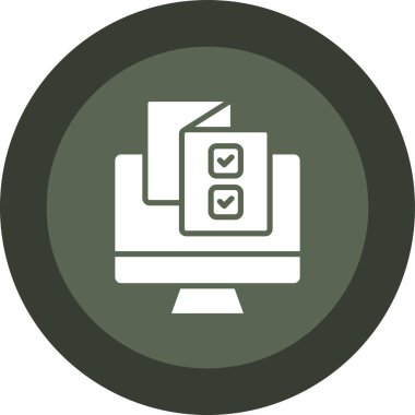 Belge simgesinin vektör illüstrasyonu