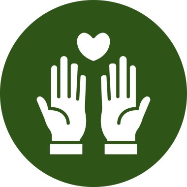 Charity simgesi vektör illüstrasyonu