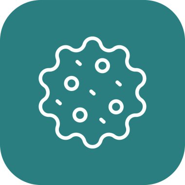 Bakteri simgesinin vektör çizimi