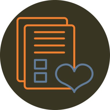 kalp simgesi, vektör illüstrasyonu