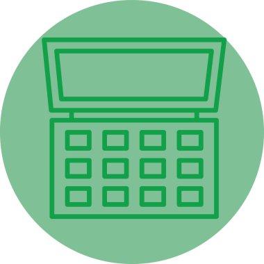 hesap makinesi simgesi vektör illüstrasyonu