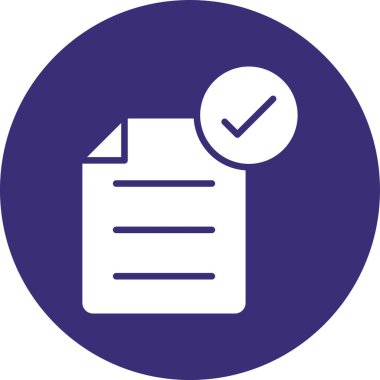 Kontrol listesi simgesinin vektör illüstrasyonu