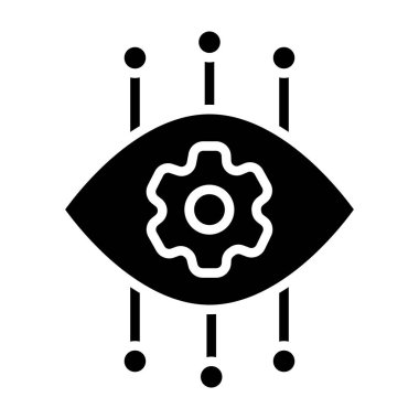 Göz simgesi vektör illüstrasyonu
