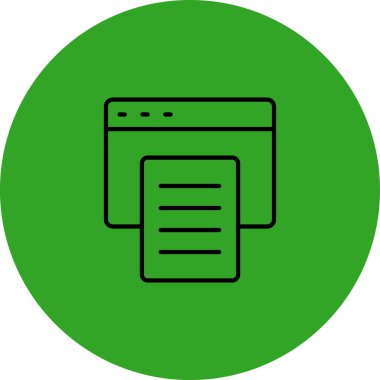 Tarayıcı. Web simgesi basit tasarım