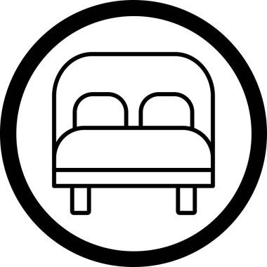 Otel simgesi vektör illüstrasyonu