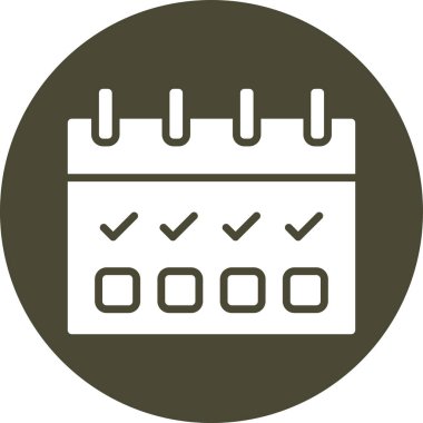 takvim simgesini, basit vektör çizim