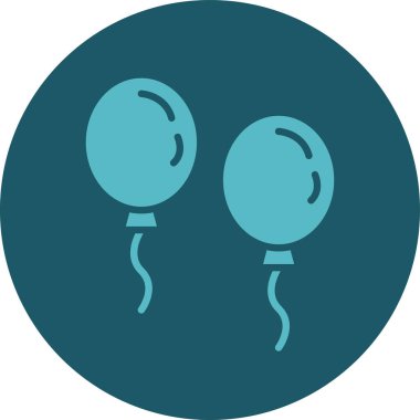 balonlar simge vektör illüstrasyonu