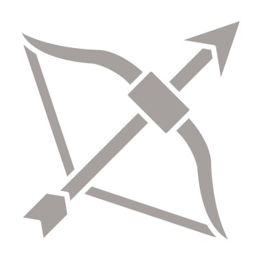 Okçuluk ok simgesi. Web tasarımı için okçuluk okları vektör simgesinin basit çizimi