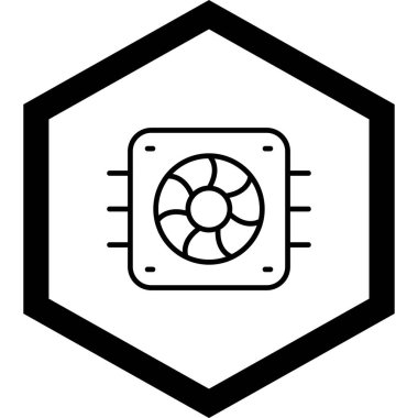 Güneş enerjisi simgesi, basit illüstrasyon