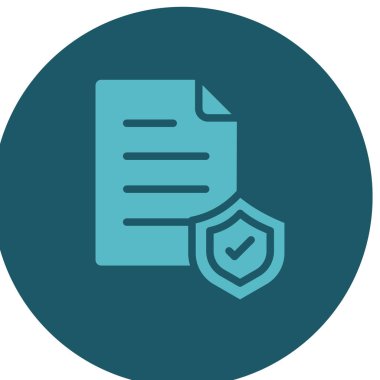 belge simgesi, vektör çizimi