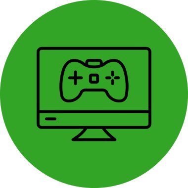 oyun vektör simgesi modern basit tasarım çizimi