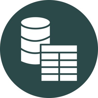 veritabanı. Web simgesi basit illüstrasyon