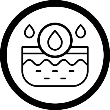 Bir gaz simgesinin vektör illüstrasyonu