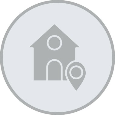 Modern ev simgesinin vektör illüstrasyonu