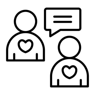 Sohbet simgesi vektör illüstrasyonu