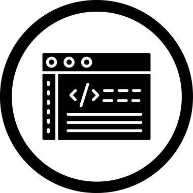 Tarayıcı. Web simgesi basit tasarım