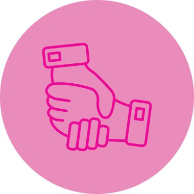 El simgesinin vektör illüstrasyonu