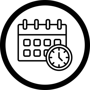 Takvim. Web simgesi basit illüstrasyon