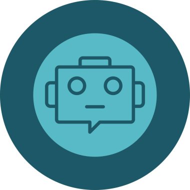 Konuş. Web simgesi basit illüstrasyon