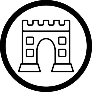 Kemer. Web simgesi basit illüstrasyon