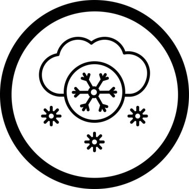 Moda tarzı izole edilmiş arkaplanda bulut kar simgesi